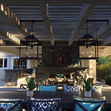 Custom Pendant Lantern for Outdoor Living Space - Installation #2