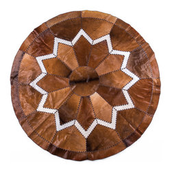 Luxury Aydin Design Natural Patchwork Rug / Genuine hair-on-hide / European Impo - Area Rugs