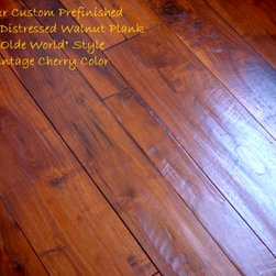 Handscraped Solid Black Walnut Plank - Hardwood Flooring