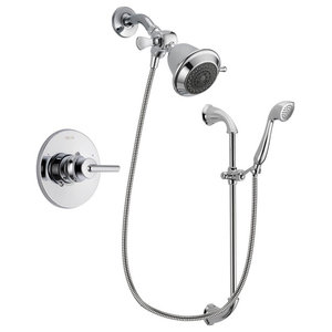 shower head faucet chrome hotelspa handheld aquacare revolutionary combo setting trinsic showerhead delta system hand