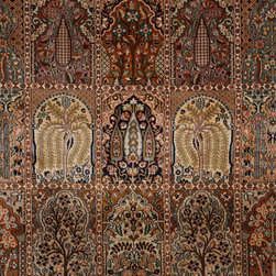Handmade Kashmir Silk Carpet - Area Rugs