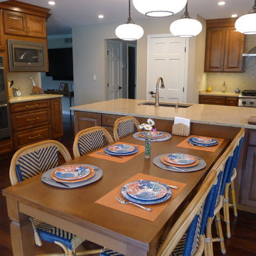 Spacious kitchen with room to entertain.