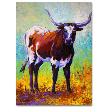 Marion Rose 'Sizing Up Longhorn' Canvas Art, 19 x 14
