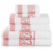 3-PACK New City Chic Cotton Terry Kitchen Towels Turquoise Multi Stripe  16x26