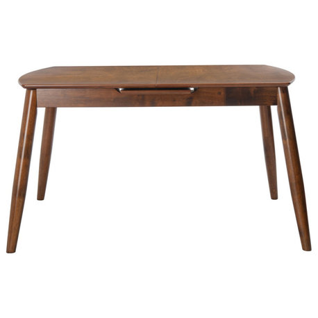 Rosa Auto Mechanism Extension Dining Table Walnut