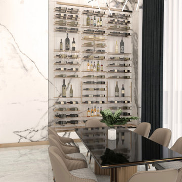 Custom Glass Wine Wall