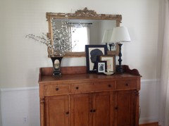 How should i decorate the top of my antique sideboard?