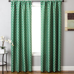 Blindsgalore Signature Drapery Panel: Vonn Patterned Jacquard - Curtains