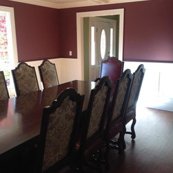 Interior Designer Veronica Pluta's Client's Custom Dining Table & Chairs - Dining Tables