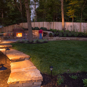 Lake Quivira Stone Patio Enclosure