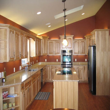 Hickory Kitchen with Silestone countertops
