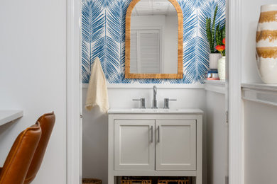 Powder room - powder room idea in Boston
