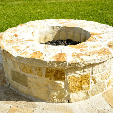 Covered Patio, Pergolas and Fire Pit