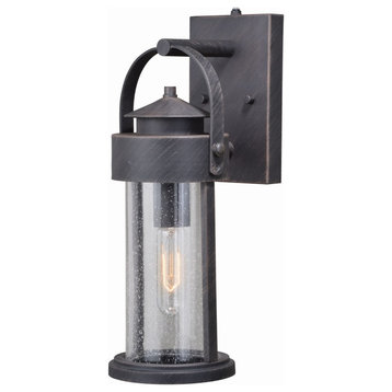 Vaxcel - Cumberland 1-Light Outdoor Wall Sconce in Rustic and Lantern Style