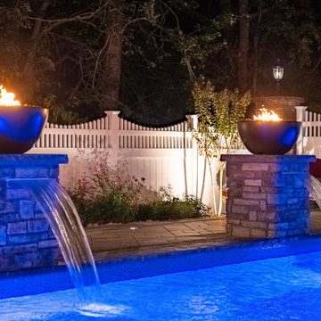 Farmingdale, NJ: Full Backyard Makeover, Pool Renovation, Pavilion Install