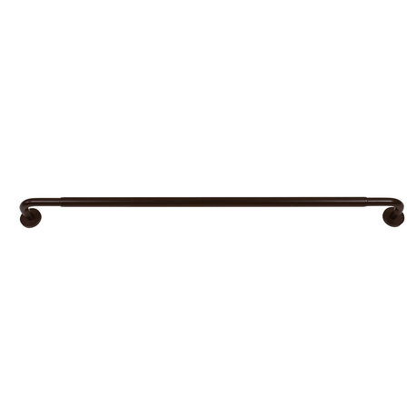 Versailles Privacy Wraparound Rod Set, Espresso, 66/120"