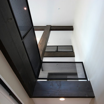 Interior - Grid Paneled Balustrades