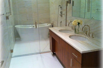 Transitional bathroom photo in New York