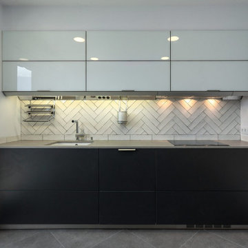 Cocina azul