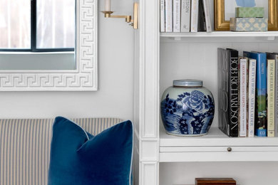 Home office - transitional home office idea in Houston