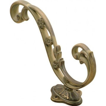 Belwith Hickory 5-3/4 In. Art Nouveau Blonde Antique Hook P2133-BOA Hardware
