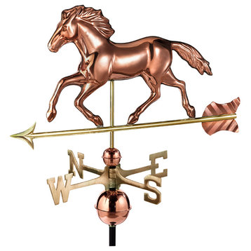 Smithsonian Running Horse Weathervane, Pure Copper