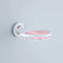 Brass Roasted white Porcelain Bathroom New Style Soap Holder TCB3390 - Bathroom Accessories