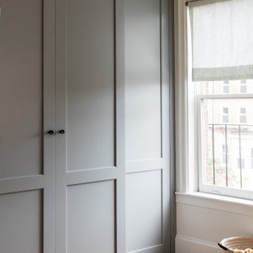 Grey Master Bedroom Closet | South End Home