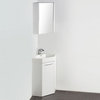 Fresca FVN5084WH Coda 18 White Modern Corner Bathroom Vanity