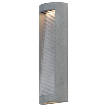 Boardwalk Large LED Outdoor Wall Sconce, Greystone
