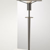 Halogen Table Lamp, Base: Hand-Brushed Old Bronze, Glass: Alabaster White