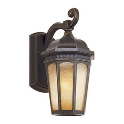 Trans Globe Lighting - Trans Globe Lighting 40150-WB Weathered Bronze 1 Light Wall Lantern with Tea Sta - Outdoor Wall Lights And Sconces