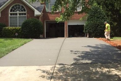 Example of a transitional exterior home design in Atlanta
