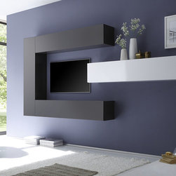 LC Mobili Modern Wall Unit Cube 2 LQ - $749.00 - Entertainment Centers And Tv Stands