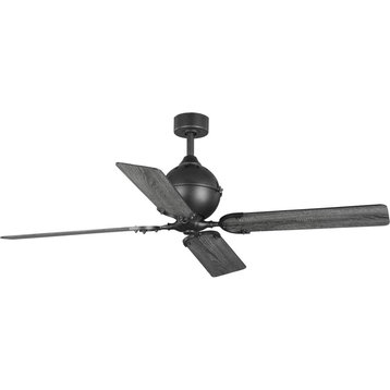 Royer Collection 56" 4-Blade Forged Black Ceiling Fan