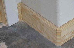 New Baseboards And Rounded Corners, How To Install Baseboard Molding On Rounded Corners