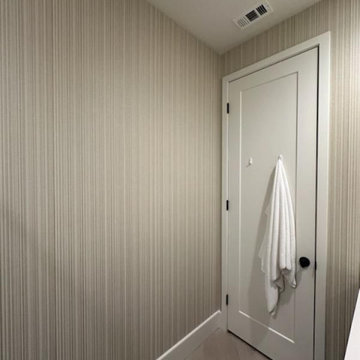 Powder room wallpaper installation New York, NY - 10023