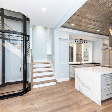 Chicago Luxury Kitchen Renovation with Residential Elevator