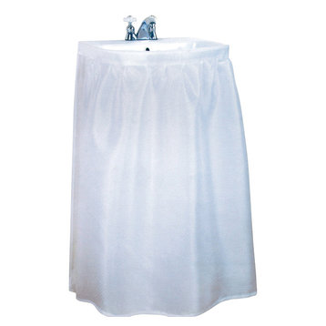 Fabric Sink Skirt, White
