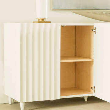 BARAJAS COLLECTION WHITE LACQUERED SIDEBOARD