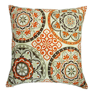 18 Outdoor Pillow Spanish Color Wheel In Indigo Blue Set Of 2