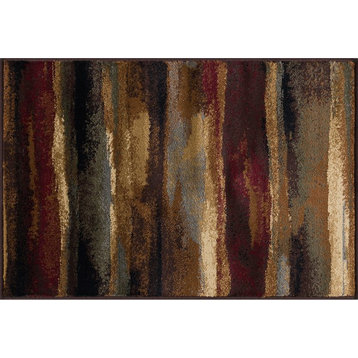 Dakota Contemporary Abstract Area Rug, Multi-Color, 2'x3'