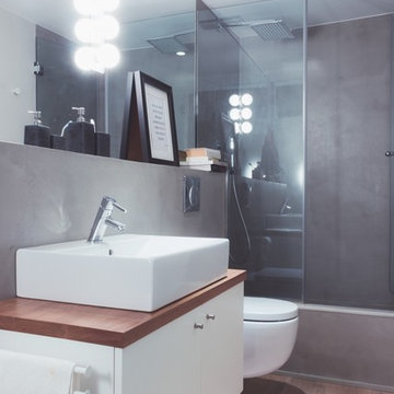 Cuarto de baño industrial