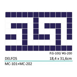 Swimming Pool Mosaic Tiles - Delfos Border - Direct Tile Warehouse - モザイクタイル