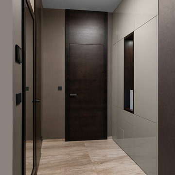 Exclusive interior with dominant veneer furniture