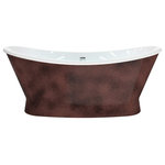 HEATGENE - HEATGENE 66" Acrylic Freestanding Bathtub Soaking Tub-Bronze Colour - Come home and relax in your luxurious freestanding bathtub by HEATGENE. From the serenity, collection emerges the ergonomic freestanding bathtub.