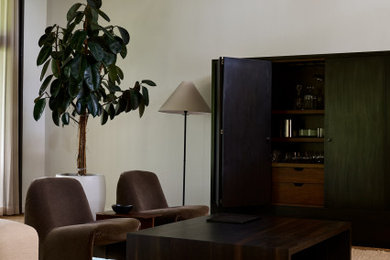 Living room - 1950s living room idea in Denver