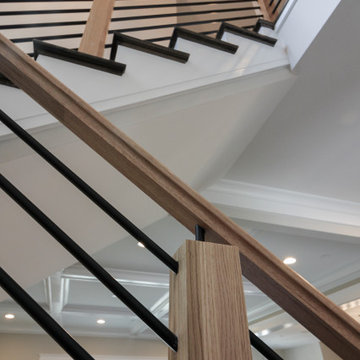Project #69 | Contemporary Staircase with Horizontal Metal Rods
