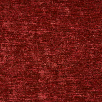 Burgundy Solid Woven Velvet Upholstery Fabric By The Yard
