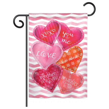 Love Together Forever, Seasonal Vertical Garden Flag 13"x18.5"